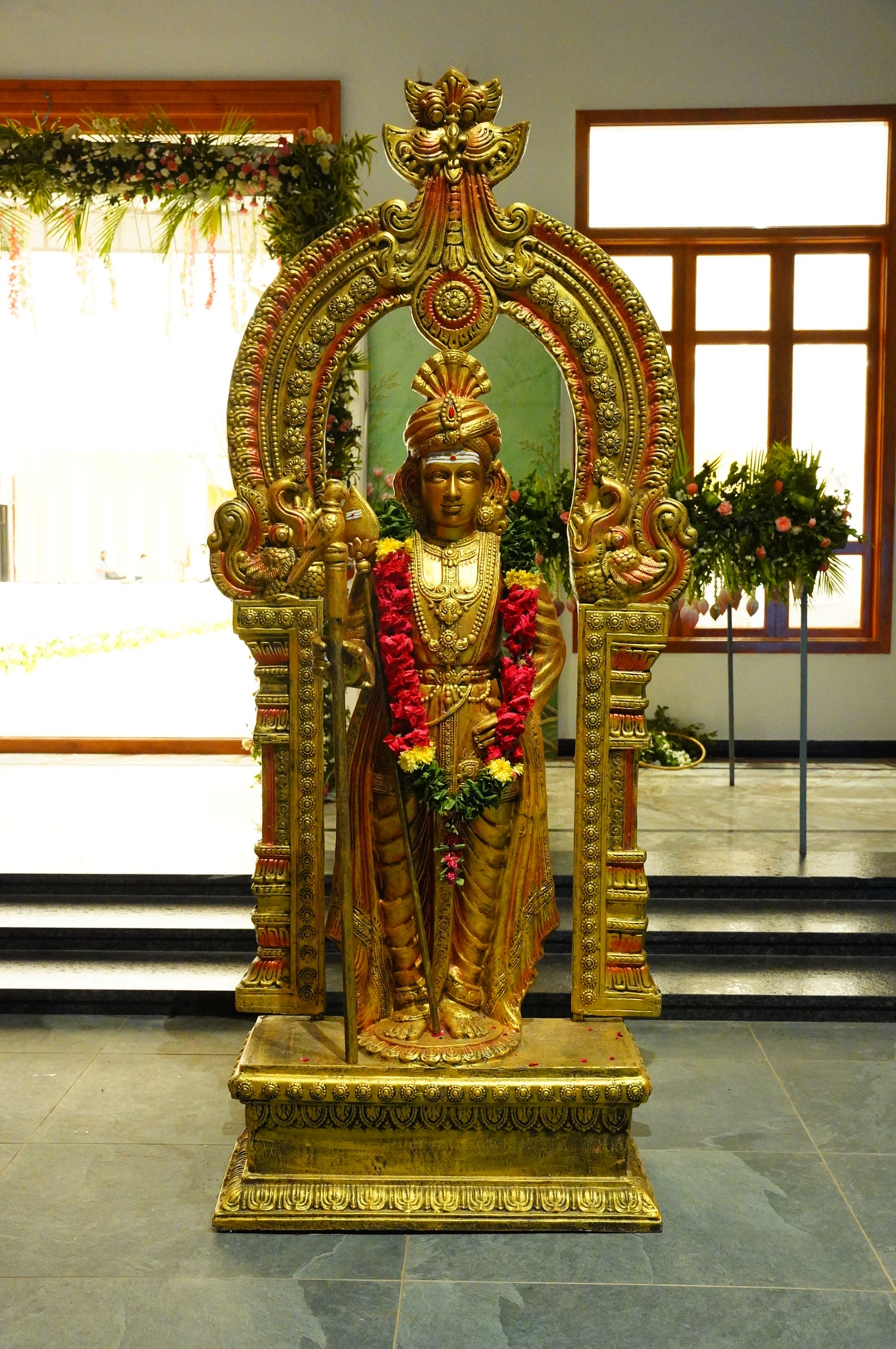 Murugan statue event decor